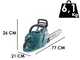 Makita UC011GZ - Tronçonneuse à batterie - Guide 35 cm - SANS BATTERIE NI CHARGEUR