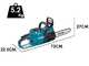 Makita XGT UC021G - Tronçonneuse à batterie - Coupe de 30 cm - 40V/5Ah