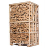 Palette de bois 2,5 stères 50cm bois de chauffage sec étuvé – box de bûches coupées fendues de 2,1m3 chêne / hêtre / châtaigniers