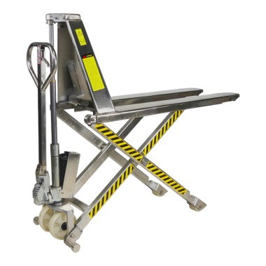 Transpalette manuel haute levée Inox 304 1000Kg
