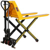 Transpalette manuel haute levée fourches larges 680 mm 1500 kg